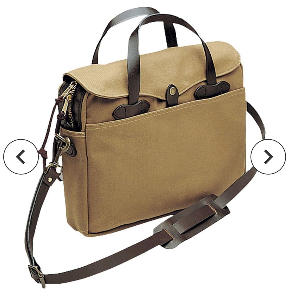 Folsom Rugged Twill Original Briefcase Laptop Bag Satchel